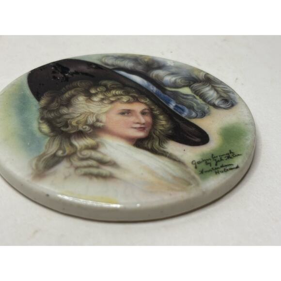 Vintage Joh Peter Amsterdam Transferware Portrait on Porcelain Coaster? - Picture 5 of 5